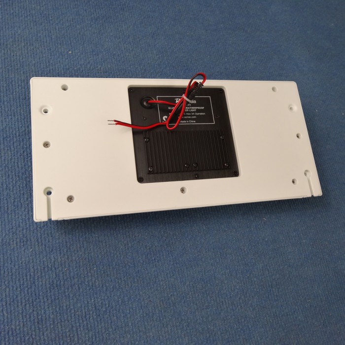 RV MEDIA Outdoor Bluetooth Speaker & LED Light White Caravan